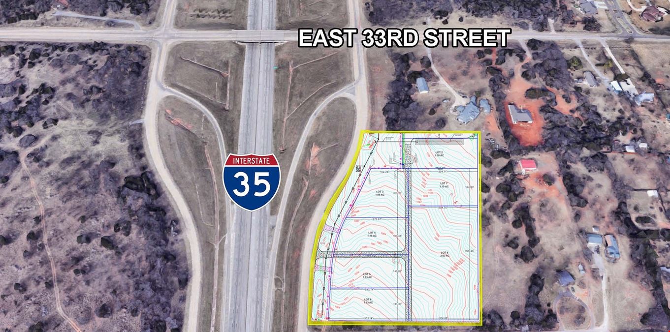 I-35 and  East 33rd Street