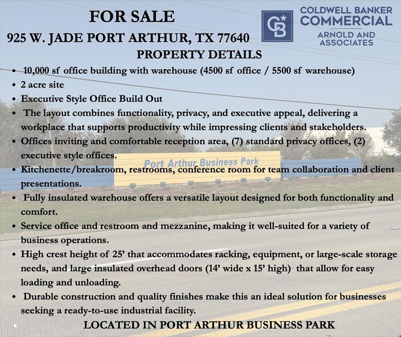 925 W Jade 10,000 sf Move in Ready