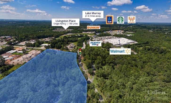 ±2.06 Acres with Access to Signalized Intersection in Rapidly Growing Retail Corridor | Irmo, SC