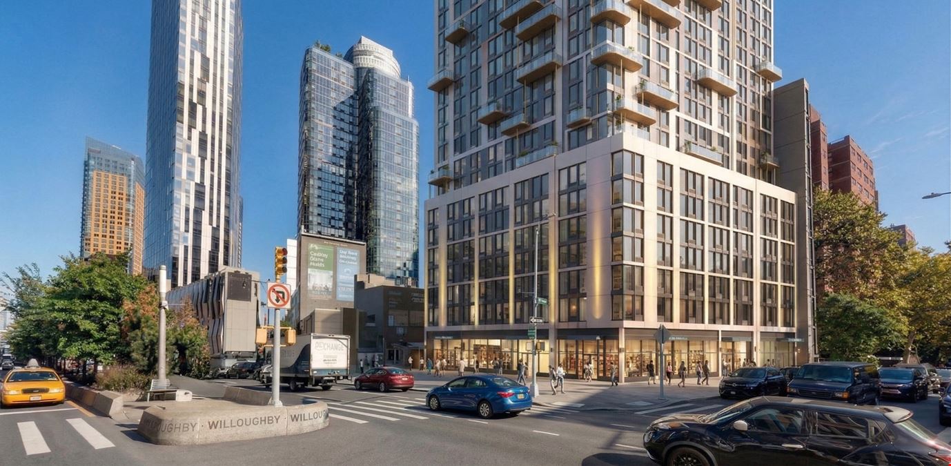 2,100 SF | 275 Flatbush Avenue Extension | Prime Vanilla Box Retail Space with Wrap Around Frontage for Lease