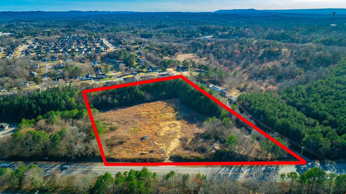 7.5 Acres of Vacant Land on Battlefield Parkway in Ringgold GA for Development