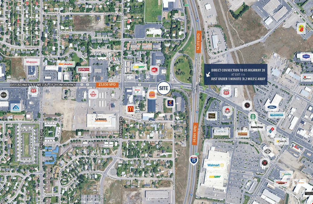 Hard Corner Pad at Major I-15 Interchange