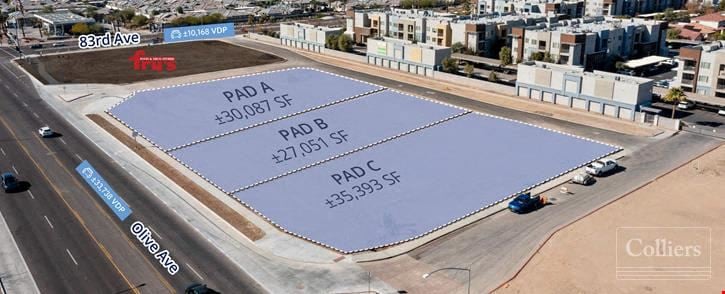 Retail Pads for Ground Lease Build-to-Suite or Sale