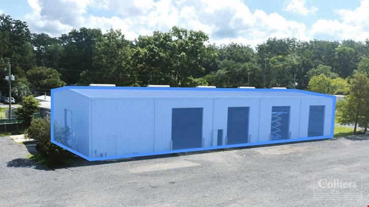 ±9,682-SF Warehouse with ±2.5-Acre Useable Laydown Yard for Lease in North Charleston