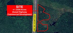 High-Visibility +/- 2.03 AC Development Opportunity on Hwy 90
