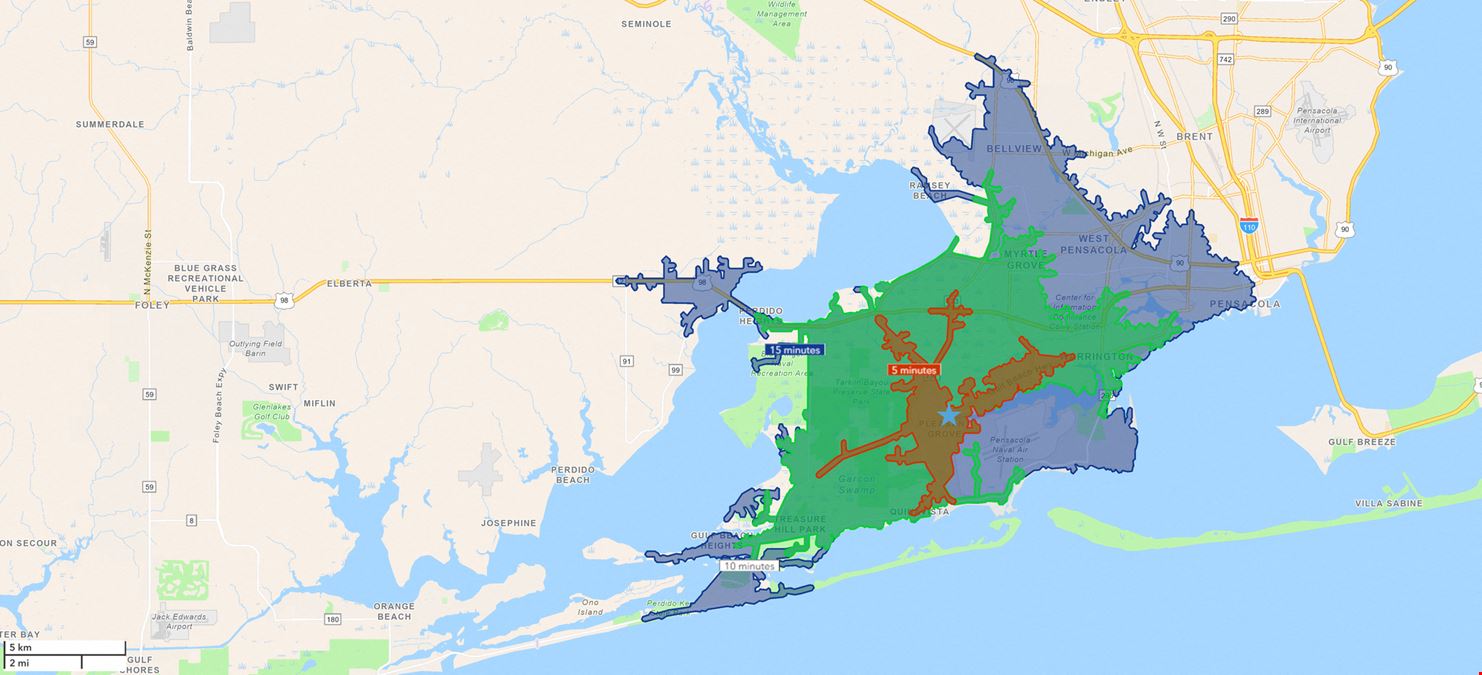 Gulf Beach Hwy Land for Sale