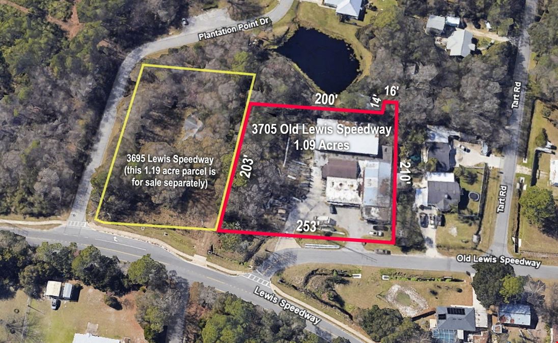 1.09± Acres with Warehouse/Showroom/Office