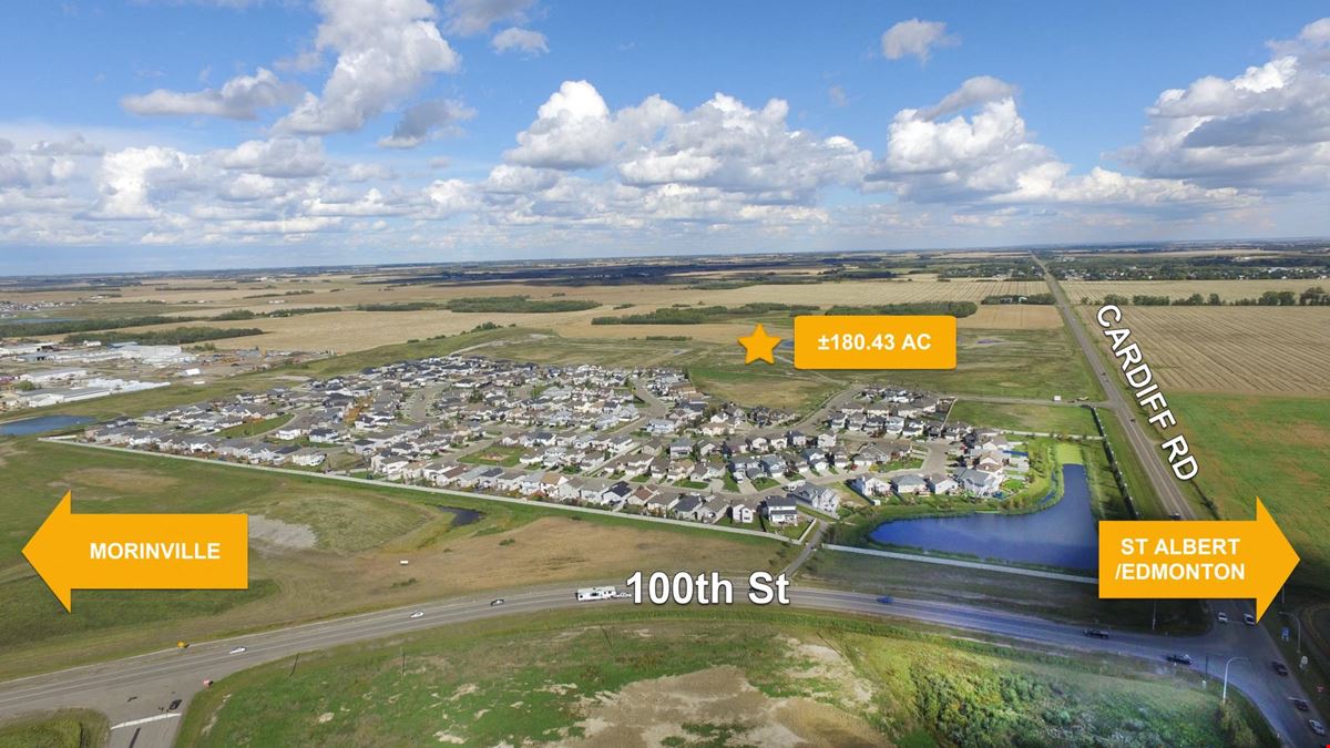 ±180 Acres Prime Residential Development Land in Morinville, AB