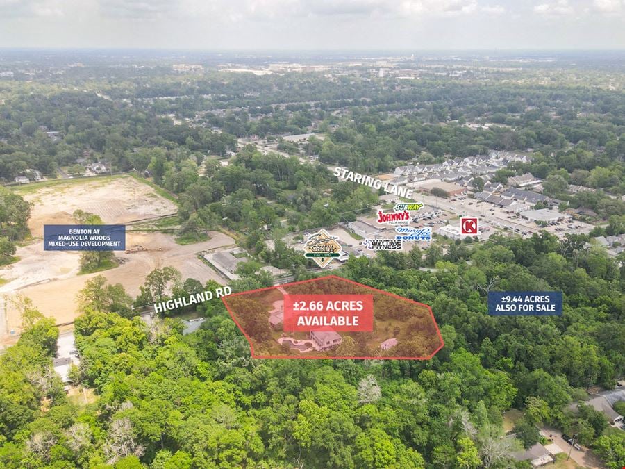 ±2.66-Acre Lot on Highland Rd in Opportunity Zone