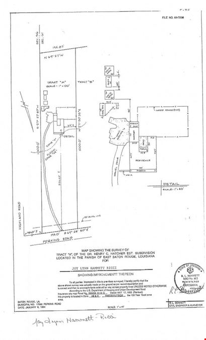 4.43 Acres on Perkins Rd For Sale