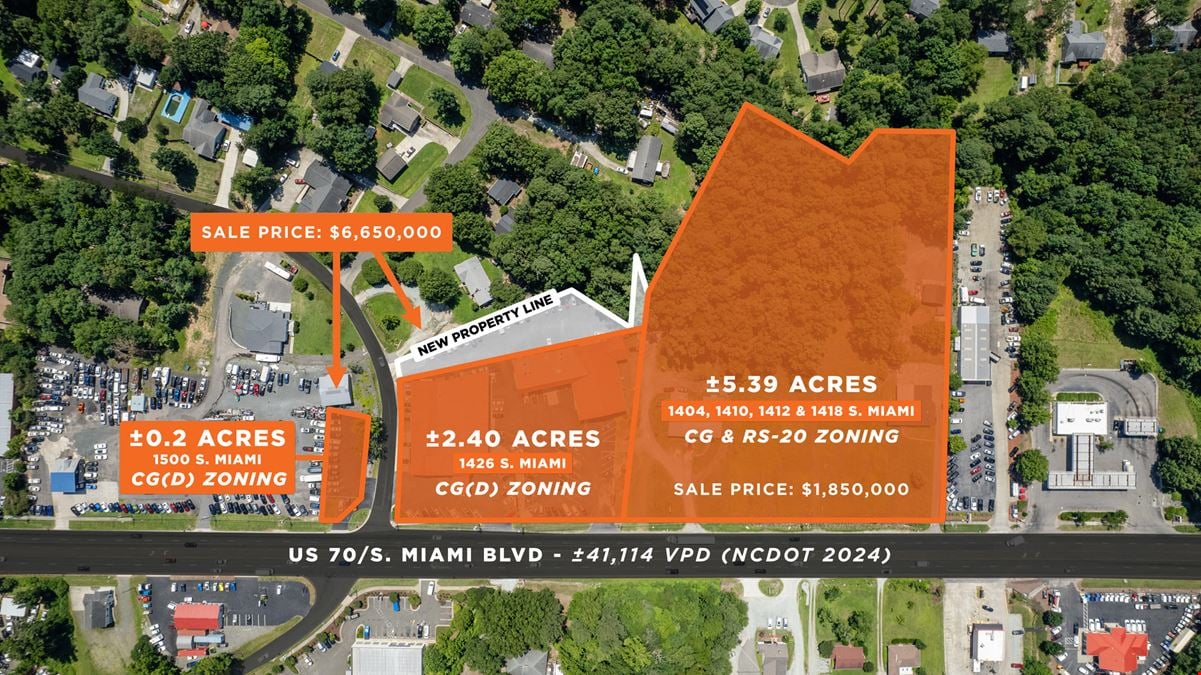 1404, 1410, 1412, 1418, 1426 & 1500 S. Miami Blvd