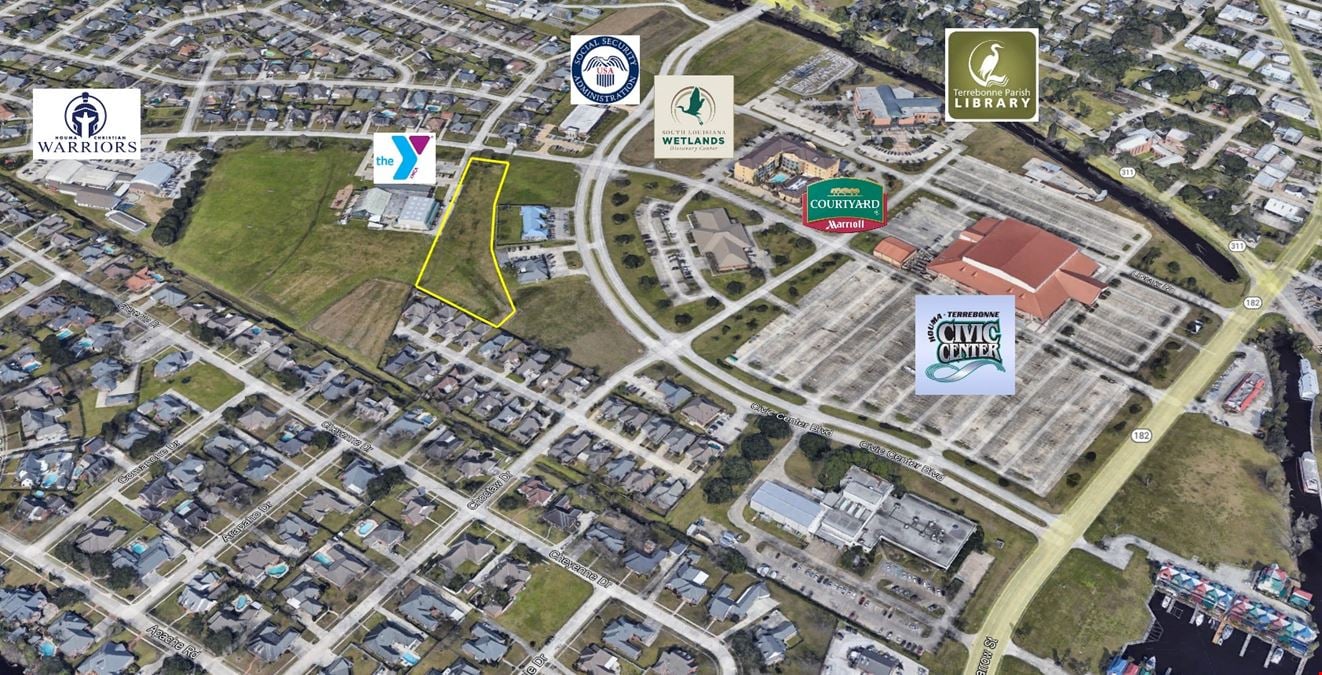 Commercial Lot Near Houma-Terrebonne Civic Center