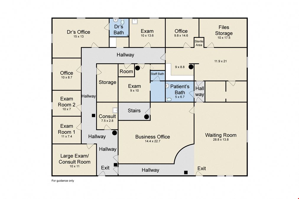Spacious Medical Clinic in Prime Location in Doctor's Row in Metairie