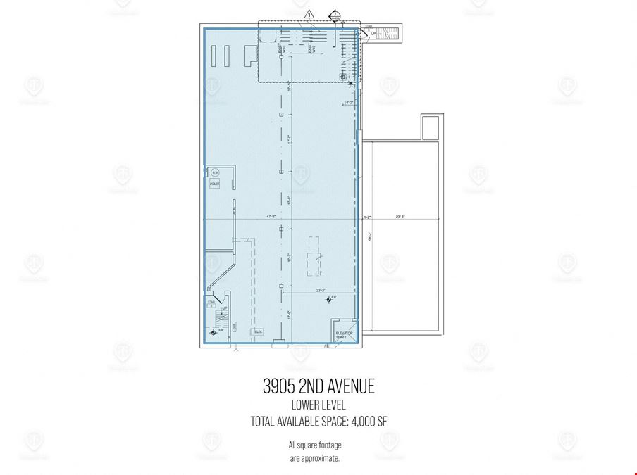 7,500 SF | 3905 2nd Ave | Retail/Warehouse Space for Lease