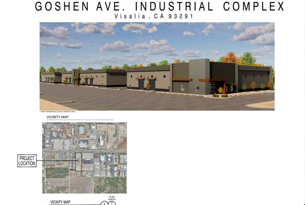 Proposed Industrial Building Available Within Visalia's Industrial Park w/ Permits Ready