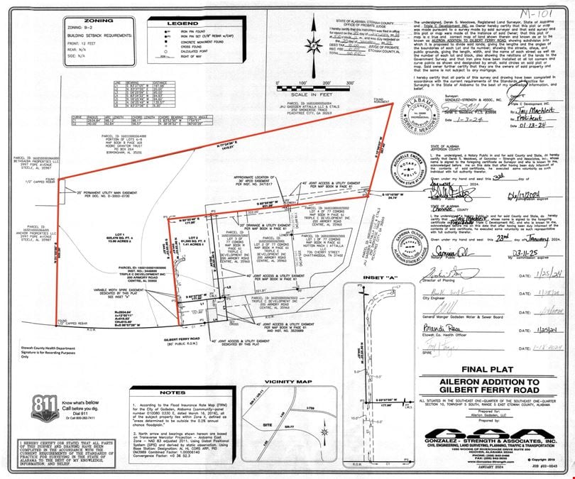 13.90 ACRES OF VACANT LAND ON GILBERT FERRY ROAD