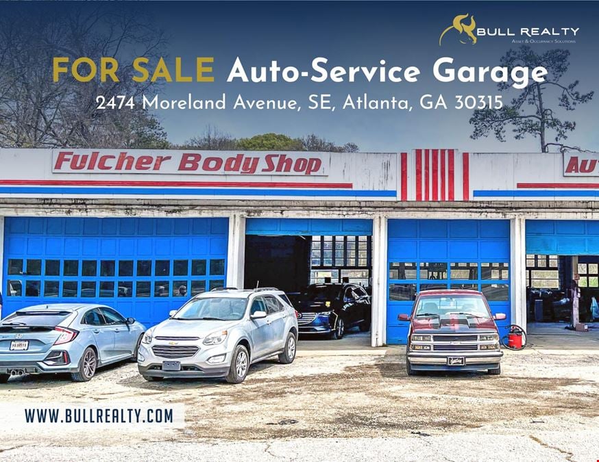 ±5,000 SF Auto-Service Garage For Sale