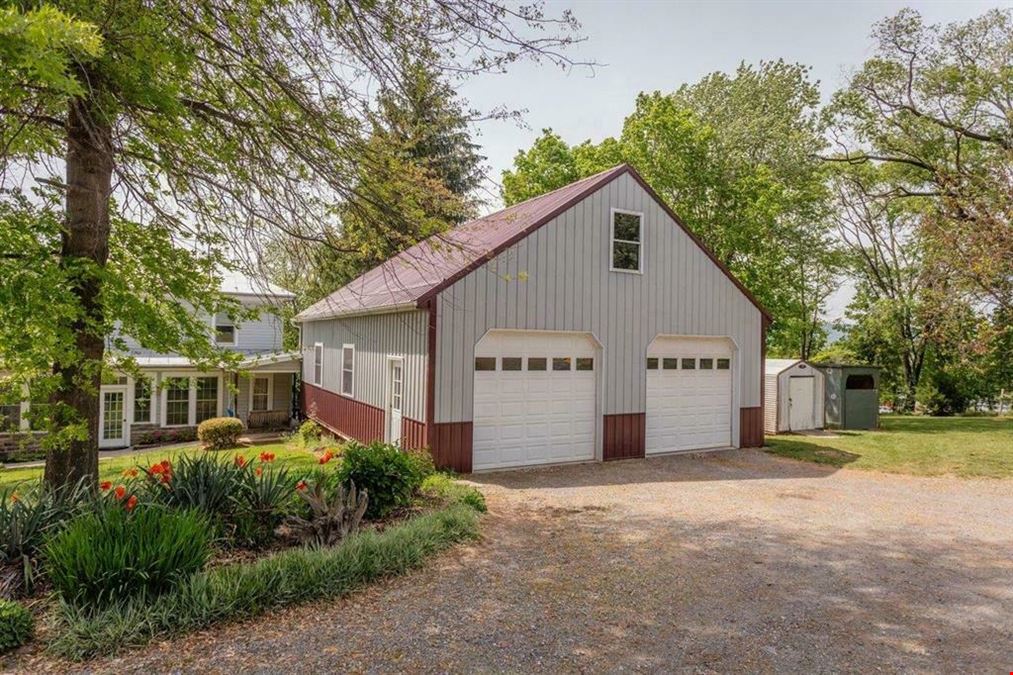 UPDATED RESIDENCE & 30X40 SHOP | ZONED BUSINESS ON 1.3 ACRES
